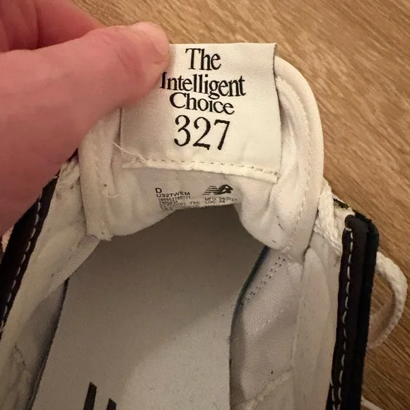 New balance 327 sneakers navy pink 8.5 - Picture 2 of 5